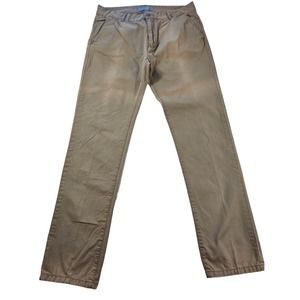 Pull & bear garments khaki pants size 34x31 outdoor casual comfort  *FLAW* ^